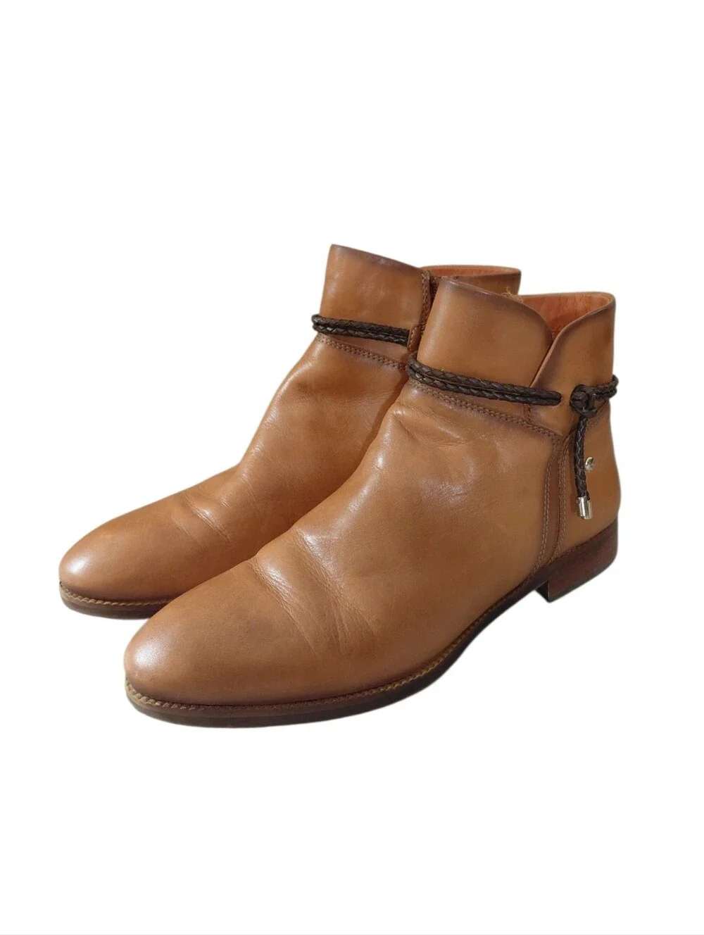 PIKOLINOS Royal Chestnut Leather Chukka Boots Women's Size 7.5 Brown Booties